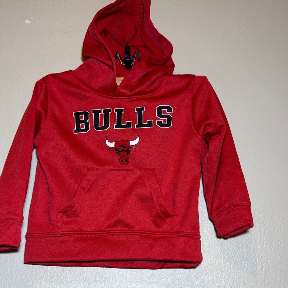NBA Bulls Red Kids Hoodie